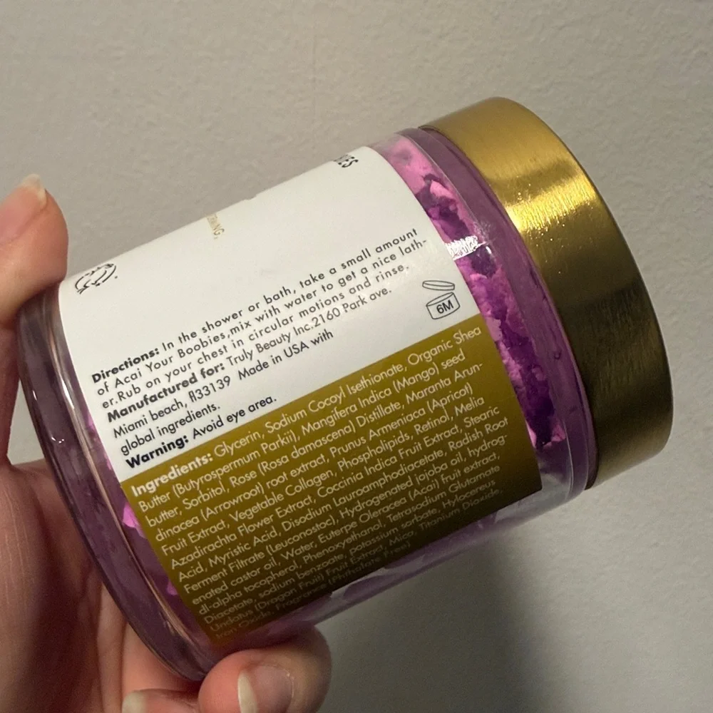 TRULY Acai Your Boobies Butter 2 OZ - Picture 2 of 5